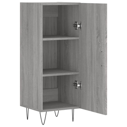 Dressoir 34,5X34X90 Cm Bewerkt Hout Grijs Sonoma Eikenkleurig - Design Meubelz