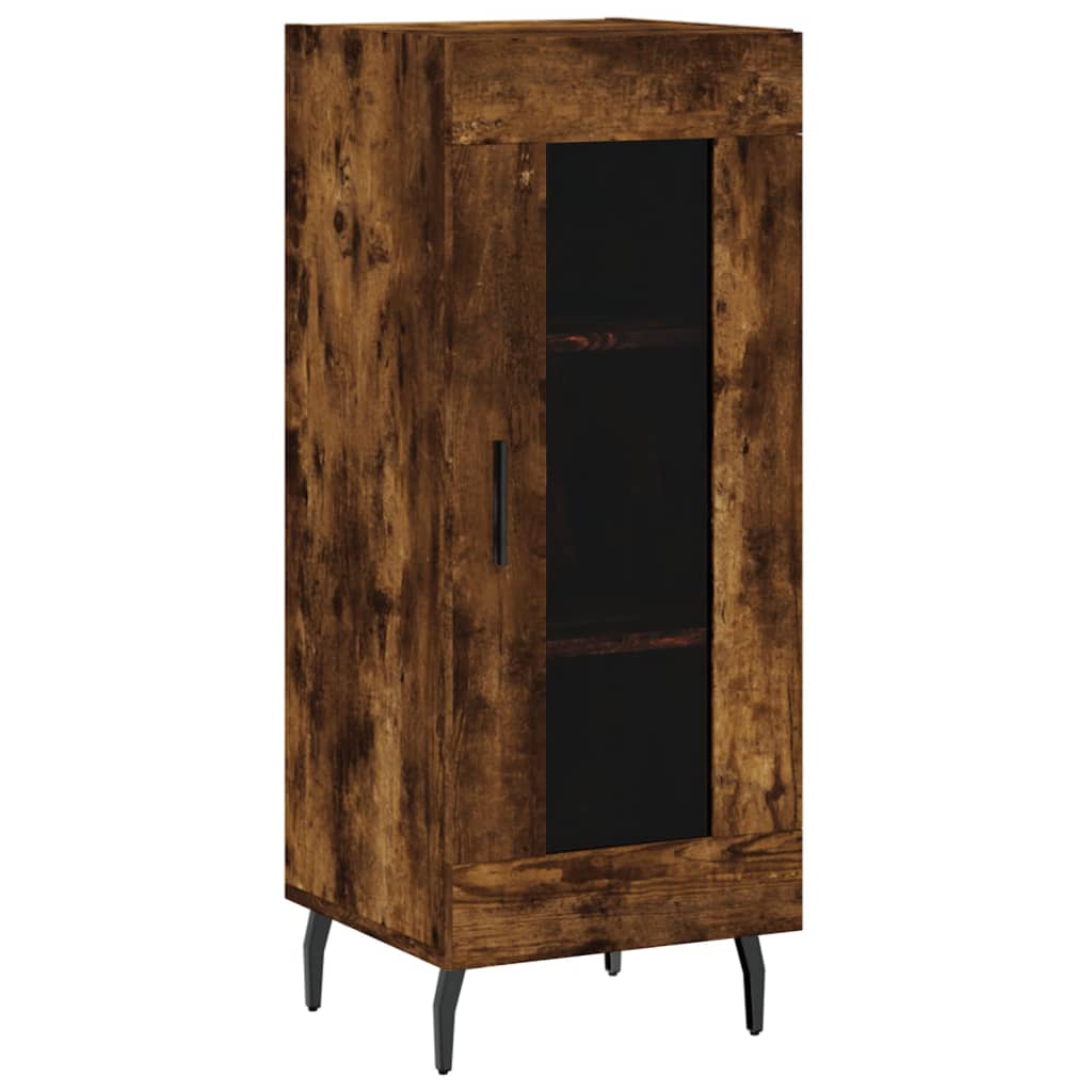 Dressoir 34,5X34X90 Cm Bewerkt Hout Gerookt Eiken - Design Meubelz