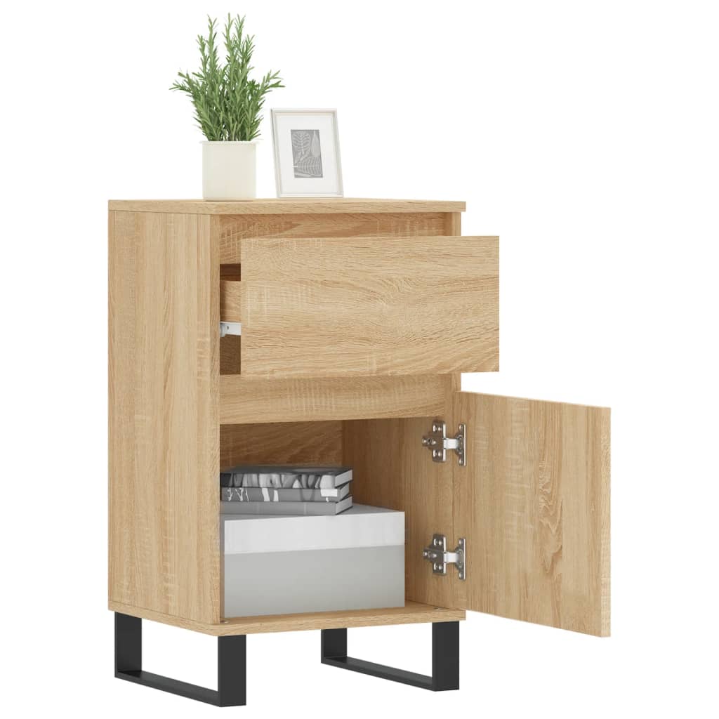 Dressoir 40X35X70 Cm Bewerkt Hout Sonoma Eikenkleurig - Design Meubelz