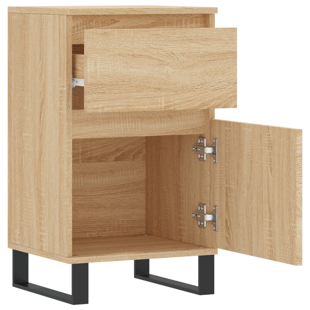 Dressoir 40X35X70 Cm Bewerkt Hout Sonoma Eikenkleurig - Design Meubelz