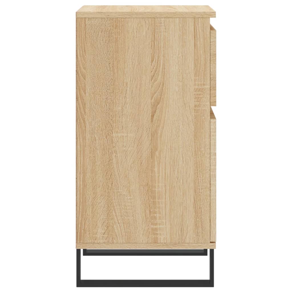 Dressoir 40X35X70 Cm Bewerkt Hout Sonoma Eikenkleurig - Design Meubelz