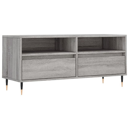 Tv-Meubel 100X34,5X44,5 Cm Bewerkt Hout Grijs Sonoma Eikenkleur Grijs sonoma - Design Meubelz