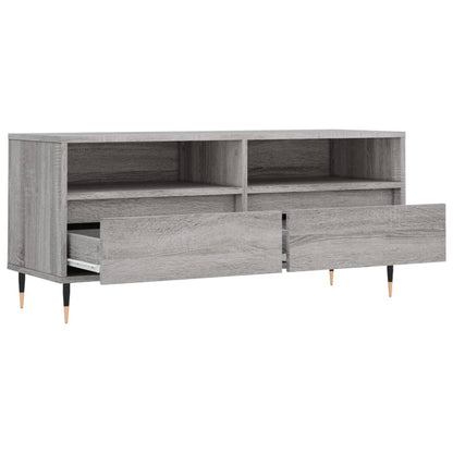 Tv-Meubel 100X34,5X44,5 Cm Bewerkt Hout Grijs Sonoma Eikenkleur Grijs sonoma - Design Meubelz