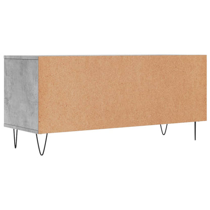 Tv-Meubel 100X34,5X44,5 Cm Bewerkt Hout Betongrijs Betongrijs - Design Meubelz