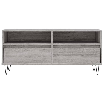 Tv-Meubel 100X34,5X44,5 Cm Bewerkt Hout Grijs Sonoma Eikenkleur Grijs sonoma - Design Meubelz