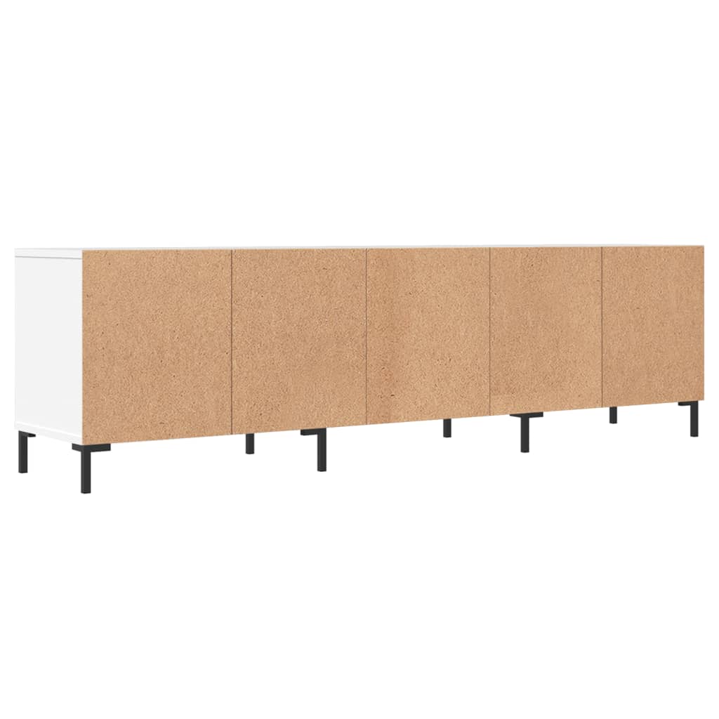 Tv-Meubel 150X30X44,5 Cm Bewerkt Hout Wit Wit - Design Meubelz