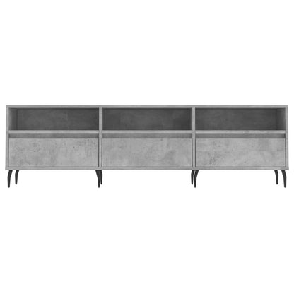 Tv-Meubel 150X30X44,5 Cm Bewerkt Hout Betongrijs Betongrijs - Design Meubelz