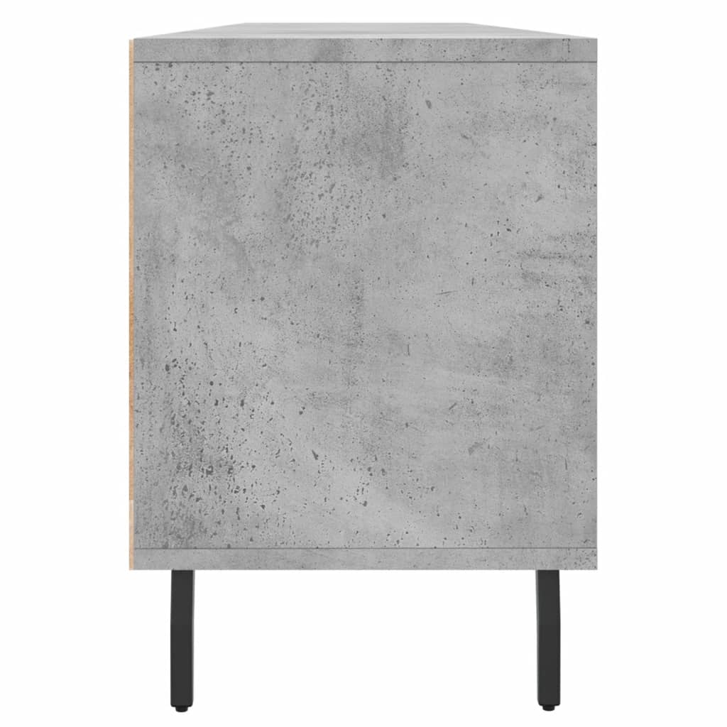 Tv-Meubel 150X30X44,5 Cm Bewerkt Hout Betongrijs Betongrijs - Design Meubelz