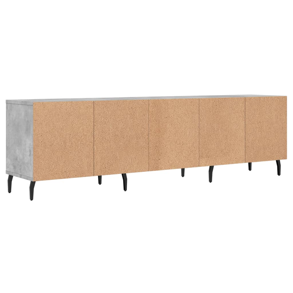 Tv-Meubel 150X30X44,5 Cm Bewerkt Hout Betongrijs Betongrijs - Design Meubelz