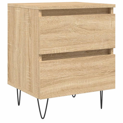 Nachtkastje 40X35X50 Cm Bewerkt Hout Sonoma Eikenkleurig - Design Meubelz