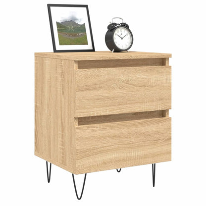 Nachtkastje 40X35X50 Cm Bewerkt Hout Sonoma Eikenkleurig - Design Meubelz