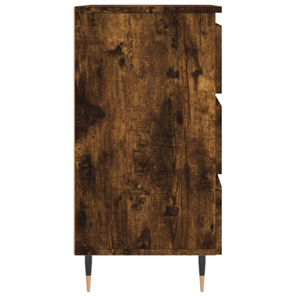 Nachtkastje 40X35X69 Cm Bewerkt Hout Gerookt Eikenkleurig - Design Meubelz