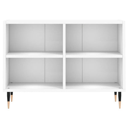 Tv-Meubel 69,5X30X50 Cm Bewerkt Hout Wit Wit - Design Meubelz