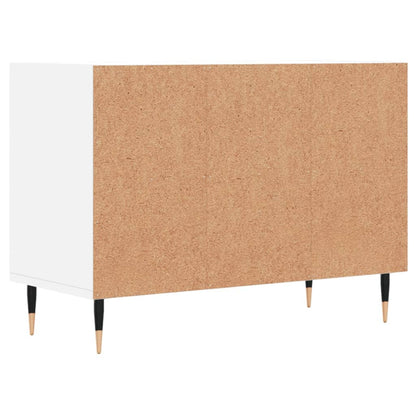 Tv-Meubel 69,5X30X50 Cm Bewerkt Hout Wit Wit - Design Meubelz