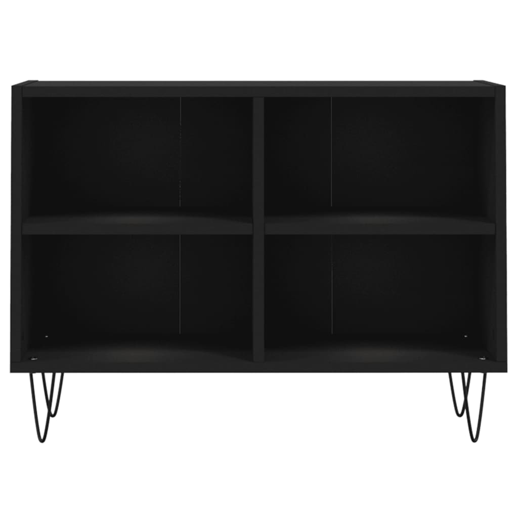 Tv-Meubel 69,5X30X50 Cm Bewerkt Hout Zwart Zwart - Design Meubelz