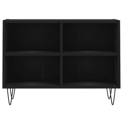 Tv-Meubel 69,5X30X50 Cm Bewerkt Hout Zwart Zwart - Design Meubelz