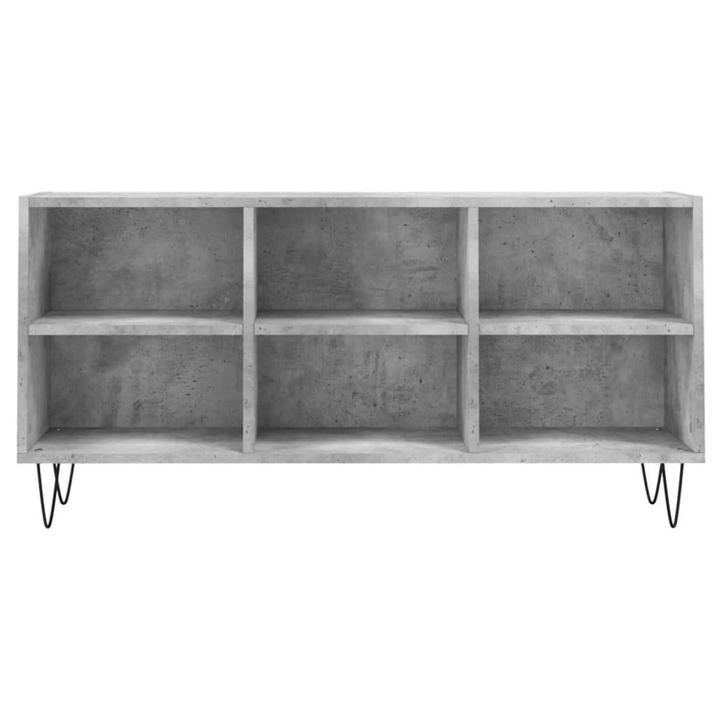 Tv-Meubel 103,5X30X50 Cm Bewerkt Hout Betongrijs Betongrijs - Design Meubelz