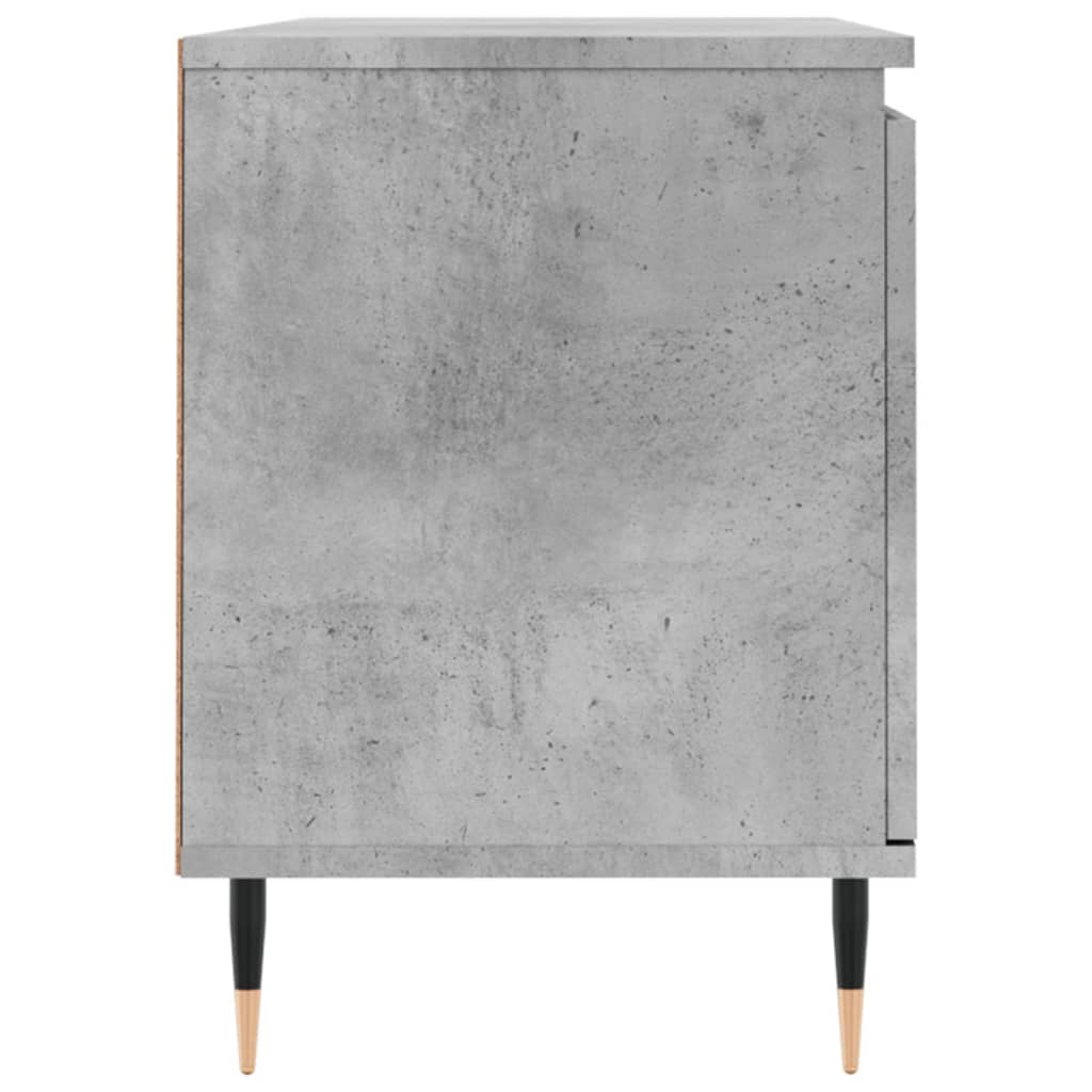 Tv-Meubel 104X35X50 Cm Bewerkt Hout Betongrijs Betongrijs - Design Meubelz