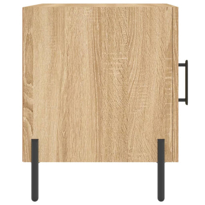 Nachtkastje 40X40X50 Cm Bewerkt Hout Sonoma Eikenkleurig - Design Meubelz