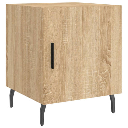 Nachtkastje 40X40X50 Cm Bewerkt Hout Sonoma Eikenkleurig - Design Meubelz