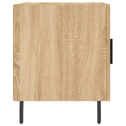 Nachtkastje 40X40X50 Cm Bewerkt Hout Sonoma Eikenkleurig - Design Meubelz