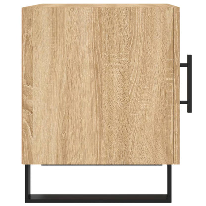 Nachtkastje 40X40X50 Cm Bewerkt Hout Sonoma Eikenkleurig - Design Meubelz