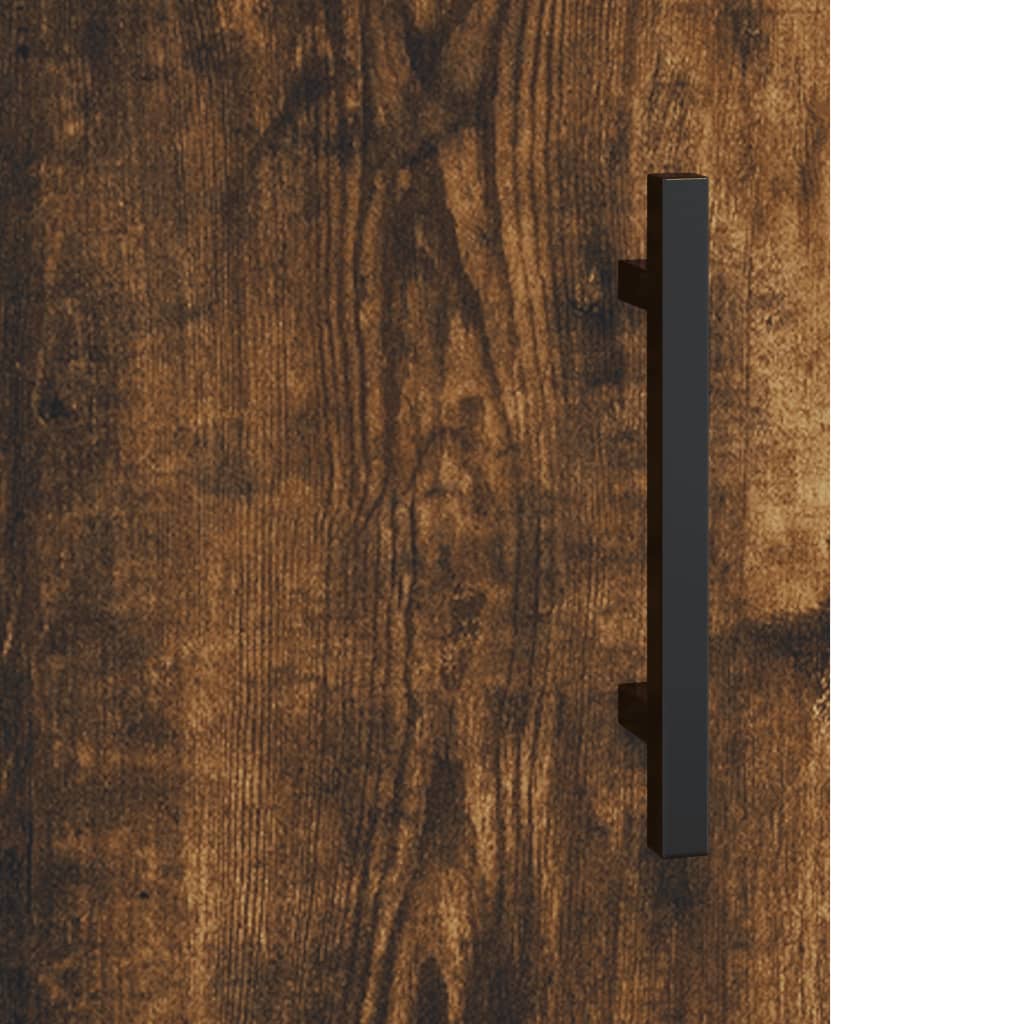 Nachtkastje 40X40X50 Cm Bewerkt Hout Gerookt Eikenkleurig - Design Meubelz