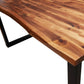 Eettafel Met Natuurlijke Rand 160X80X75 Cm Massief Acaciahout - Design Meubelz