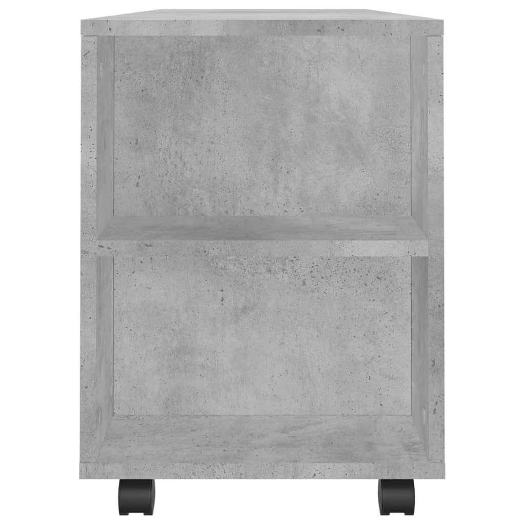 Tv-Meubel 102X34,5X43 Cm Bewerkt Hout Betongrijs Betongrijs - Design Meubelz