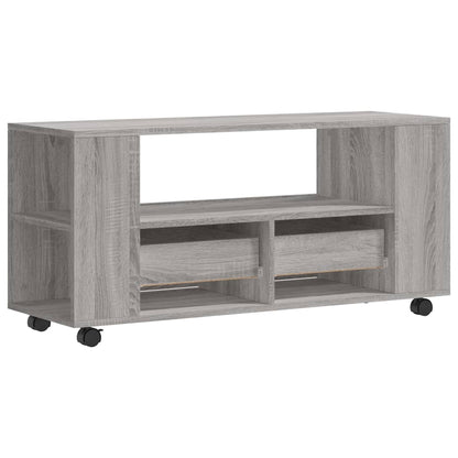 Tv-Meubel 102X34,5X43 Cm Bewerkt Hout Grijs Sonoma Eikenkleurig Grijs sonoma - Design Meubelz