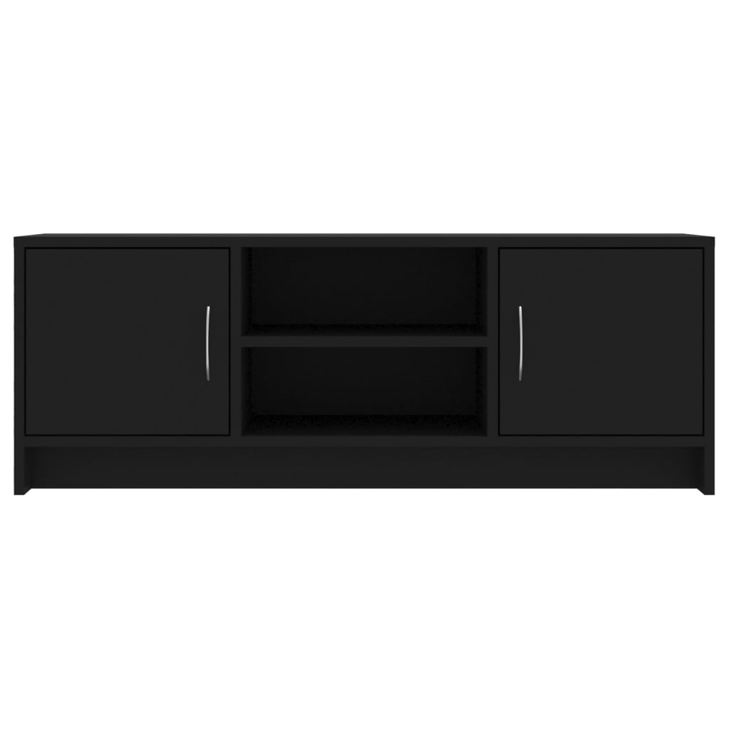 Tv-Meubel 102X30X37,5 Cm Bewerkt Hout Zwart Zwart - Design Meubelz