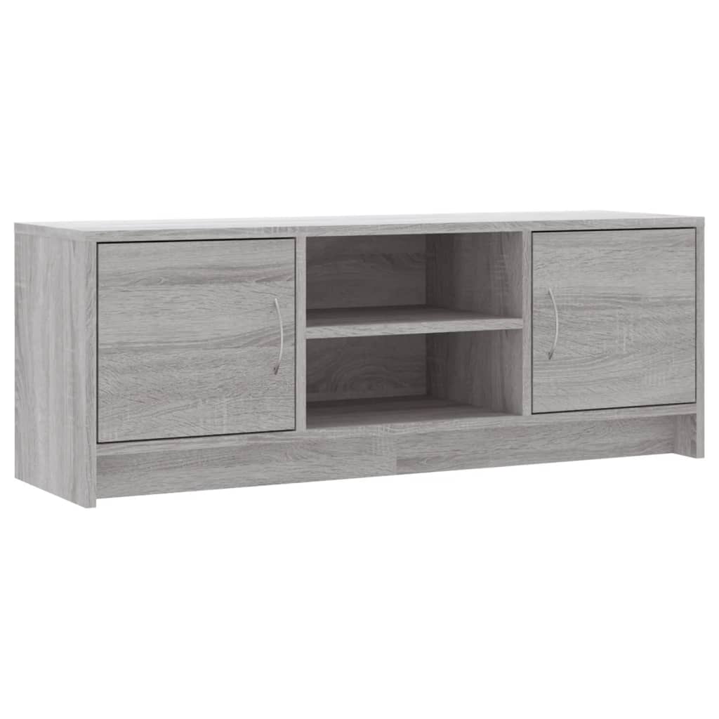 Tv-Meubel 102X30X37,5 Cm Bewerkt Hout Grijs Sonoma Eikenkleurig Grijs sonoma - Design Meubelz