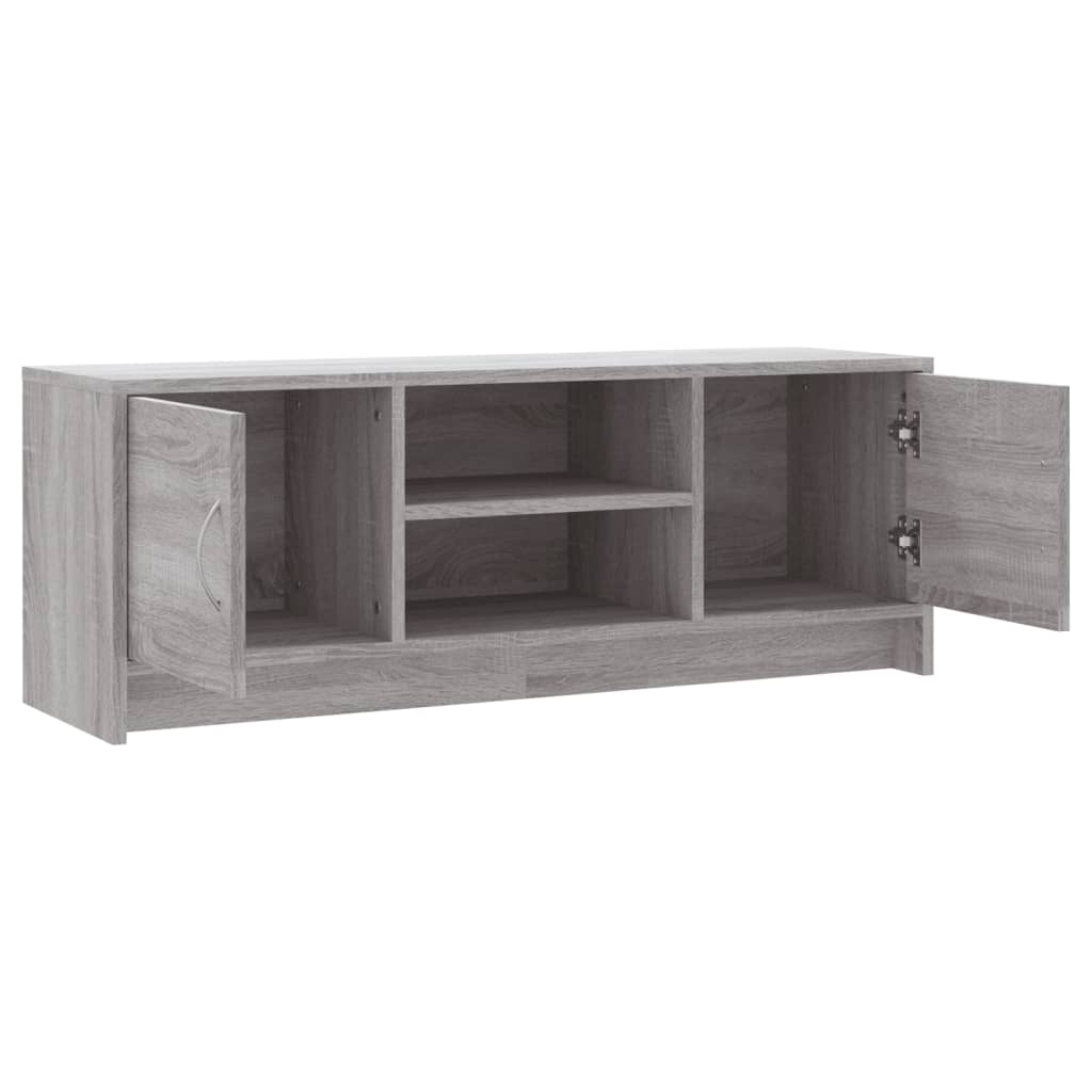 Tv-Meubel 102X30X37,5 Cm Bewerkt Hout Grijs Sonoma Eikenkleurig Grijs sonoma - Design Meubelz