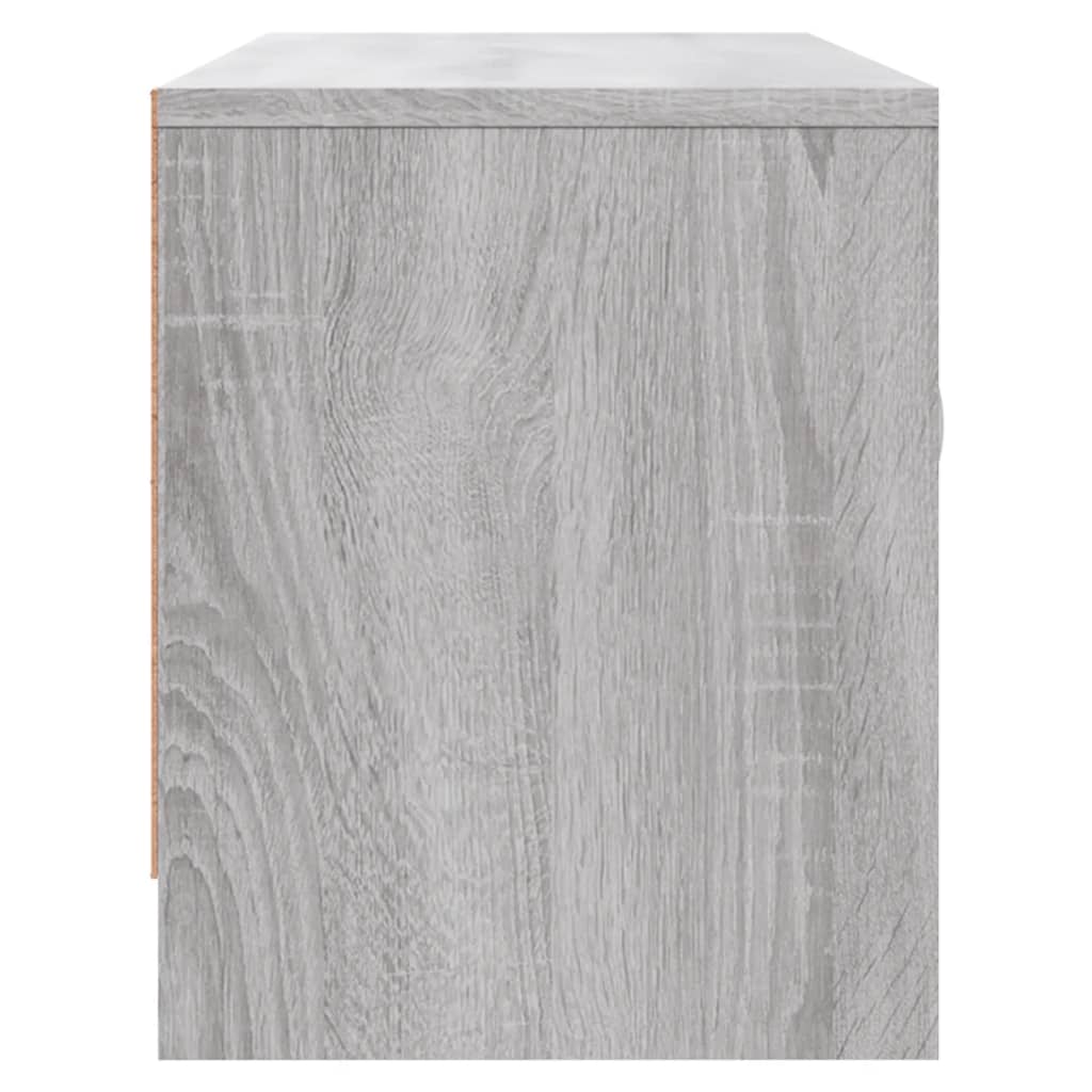 Tv-Meubel 102X30X37,5 Cm Bewerkt Hout Grijs Sonoma Eikenkleurig Grijs sonoma - Design Meubelz