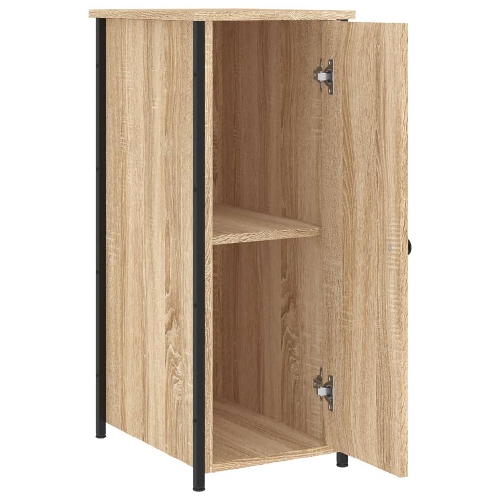 Nachtkastje 32X42X80 Cm Bewerkt Hout Sonoma Eikenkleurig - Design Meubelz