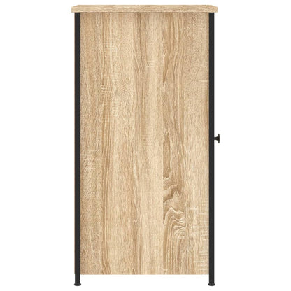 Nachtkastje 32X42X80 Cm Bewerkt Hout Sonoma Eikenkleurig - Design Meubelz