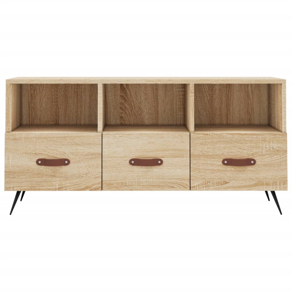 Tv-Meubel 102X36X50 Cm Bewerkt Hout Sonoma Eikenkleurig Sonoma eiken - Design Meubelz