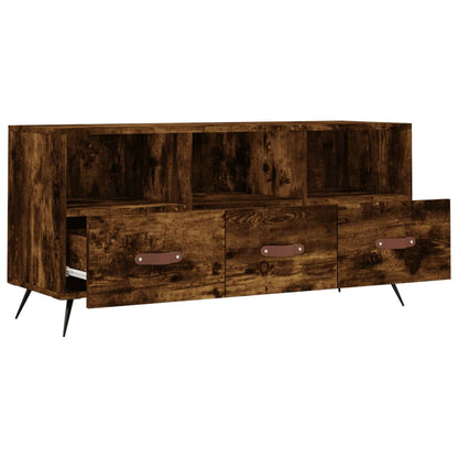 Tv-Meubel 102X36X50 Cm Bewerkt Hout Gerookt Eikenkleurig Gerookt eiken - Design Meubelz