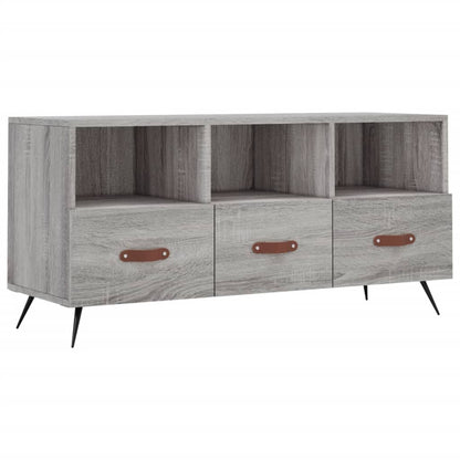 Tv-Meubel 102X36X50 Cm Bewerkt Hout Grijs Sonoma Eikenkleurig Grijs sonoma - Design Meubelz