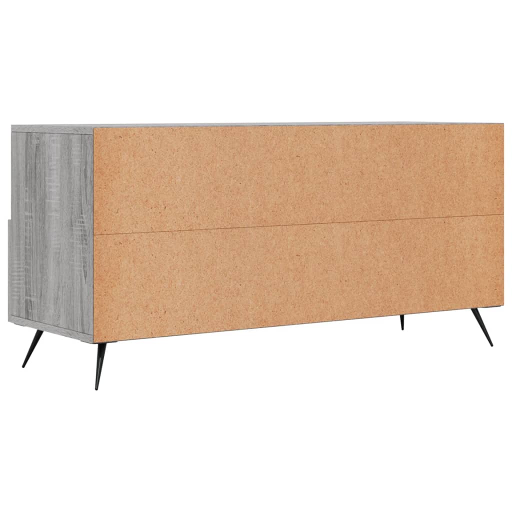 Tv-Meubel 102X36X50 Cm Bewerkt Hout Grijs Sonoma Eikenkleurig Grijs sonoma - Design Meubelz