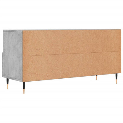 Tv-Meubel 102X36X50 Cm Bewerkt Hout Betongrijs Betongrijs - Design Meubelz