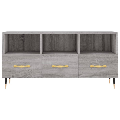 Tv-Meubel 102X36X50 Cm Bewerkt Hout Grijs Sonoma Eikenkleurig Grijs sonoma - Design Meubelz