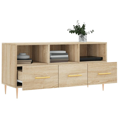 Tv-Meubel 102X36X50 Cm Bewerkt Hout Sonoma Eikenkleurig Sonoma eiken - Design Meubelz