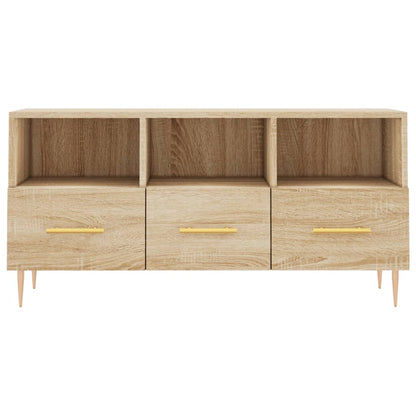 Tv-Meubel 102X36X50 Cm Bewerkt Hout Sonoma Eikenkleurig Sonoma eiken - Design Meubelz