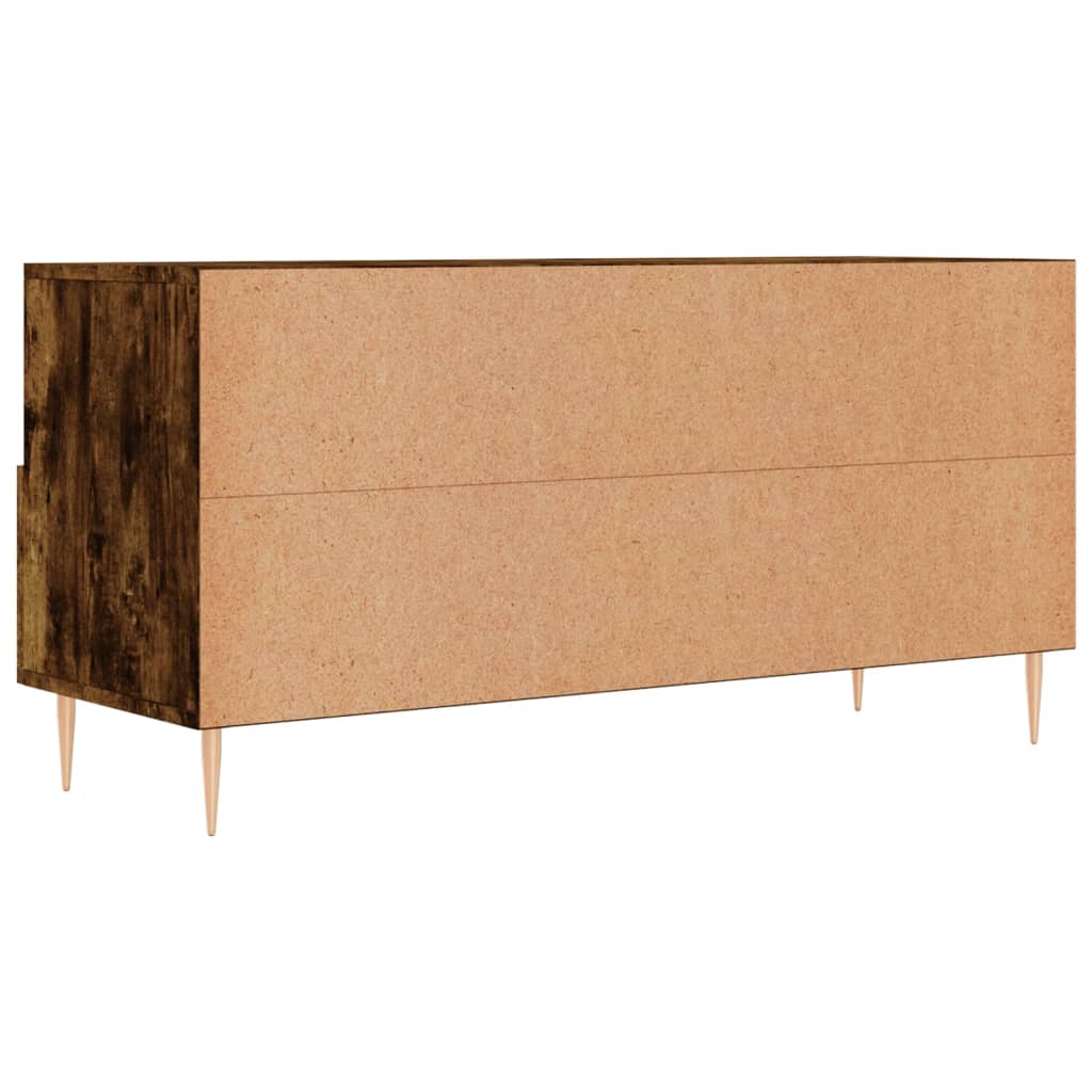 Tv-Meubel 102X36X50 Cm Bewerkt Hout Gerookt Eikenkleurig Gerookt eiken - Design Meubelz