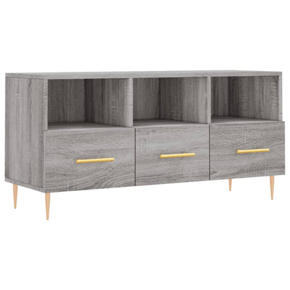 Tv-Meubel 102X36X50 Cm Bewerkt Hout Grijs Sonoma Eikenkleurig Grijs sonoma - Design Meubelz