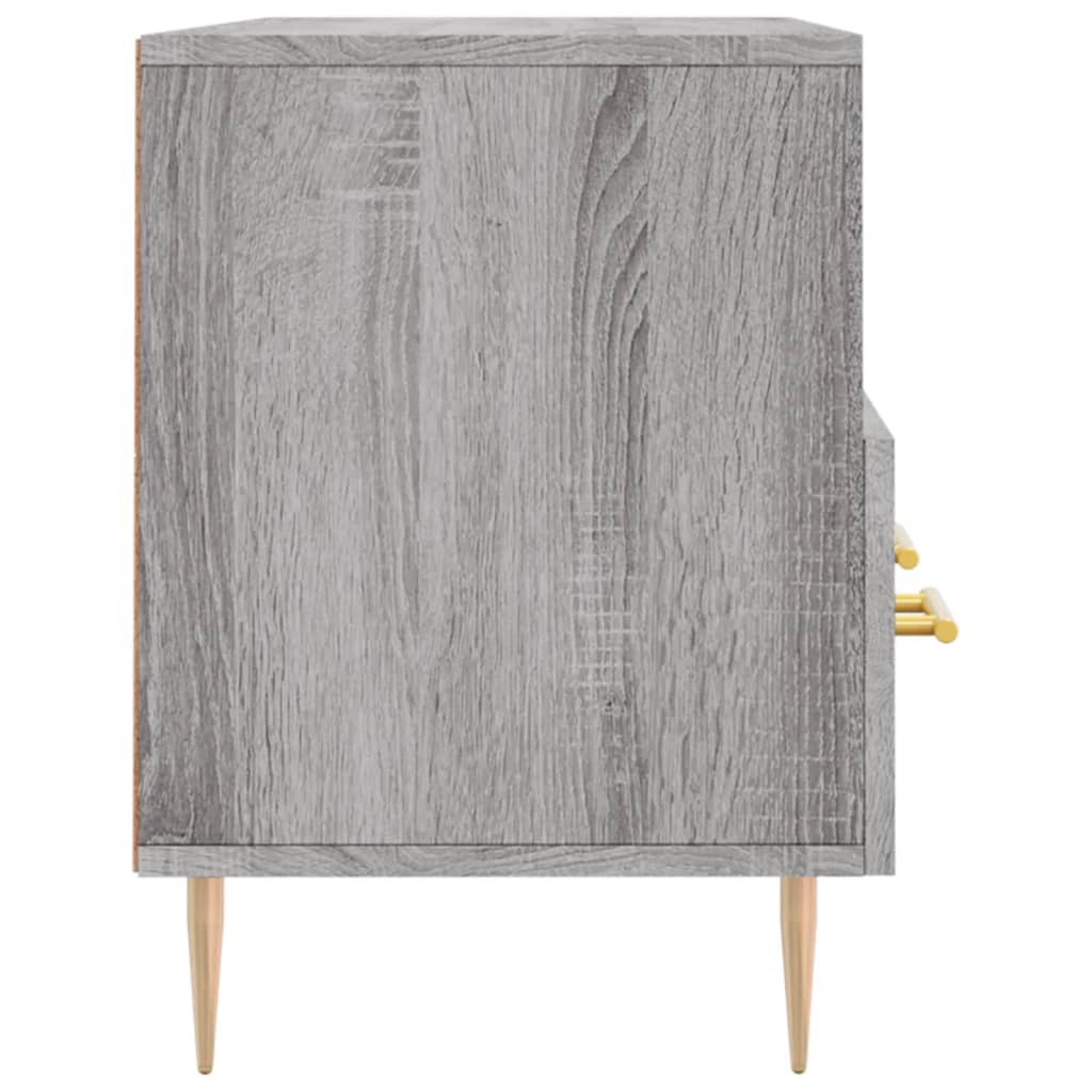 Tv-Meubel 102X36X50 Cm Bewerkt Hout Grijs Sonoma Eikenkleurig Grijs sonoma - Design Meubelz