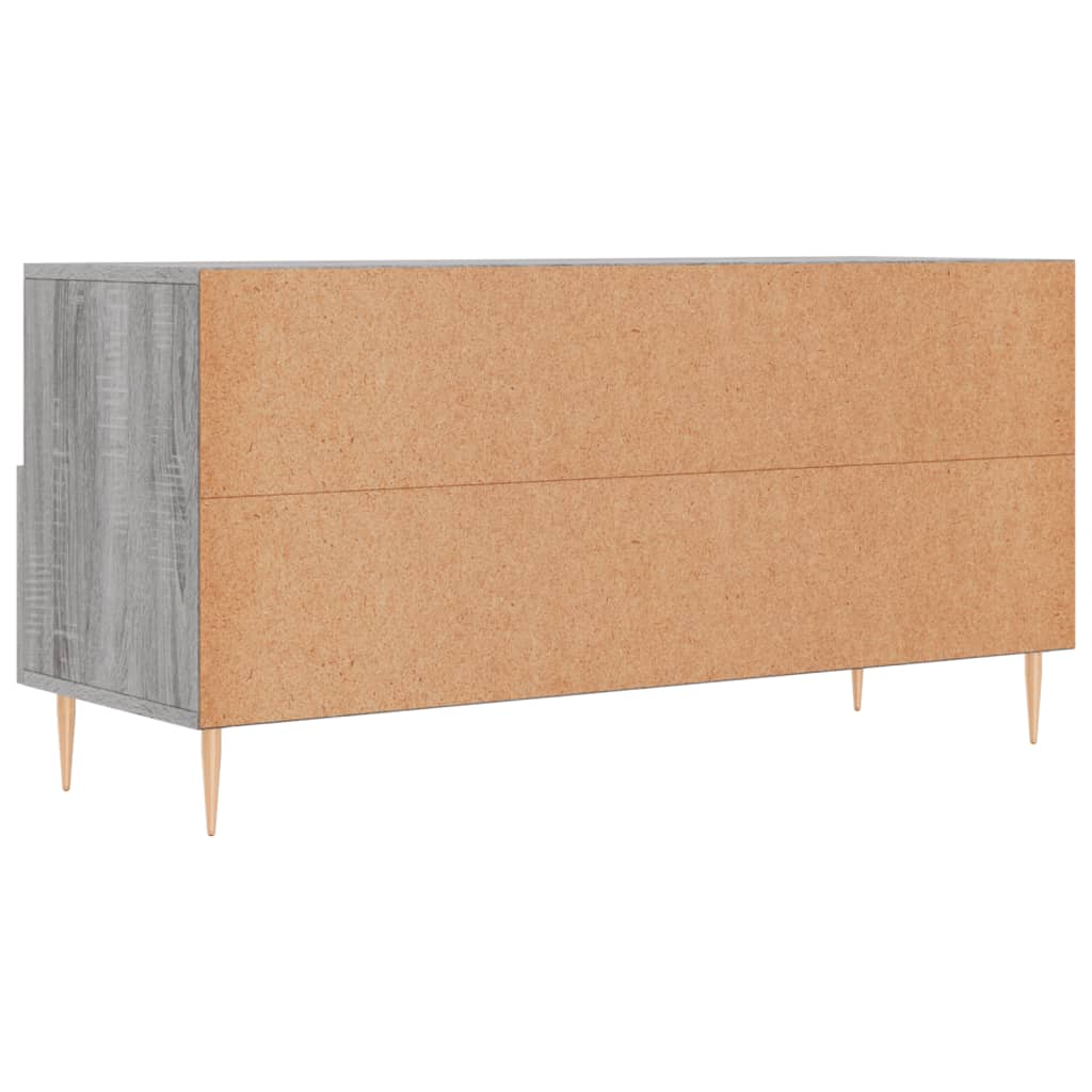 Tv-Meubel 102X36X50 Cm Bewerkt Hout Grijs Sonoma Eikenkleurig Grijs sonoma - Design Meubelz