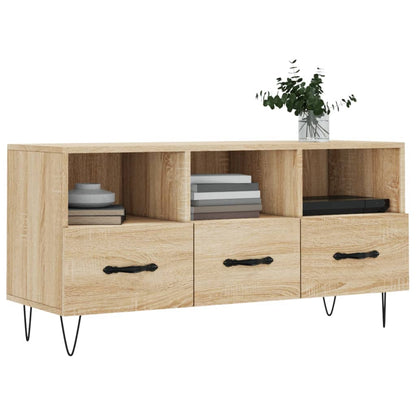 Tv-Meubel 102X36X50 Cm Bewerkt Hout Sonoma Eikenkleurig Sonoma eiken - Design Meubelz