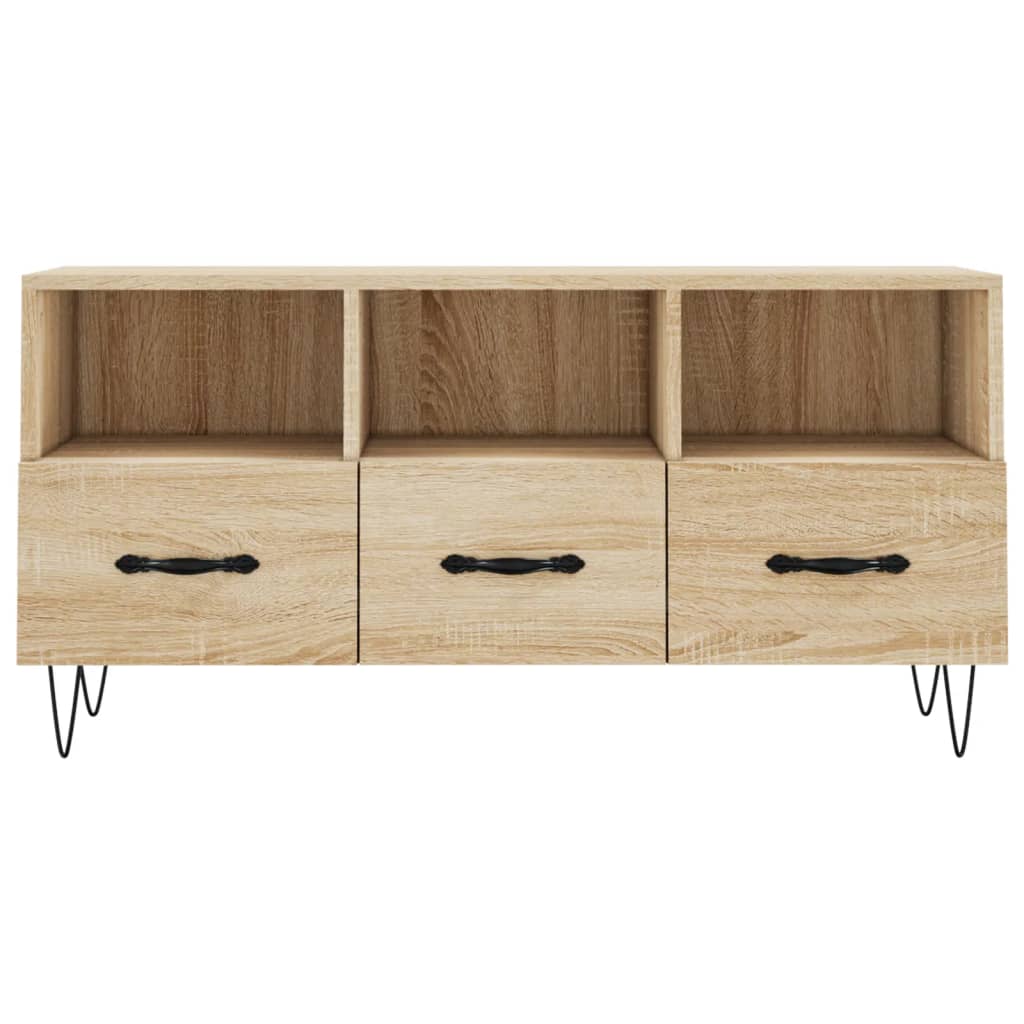 Tv-Meubel 102X36X50 Cm Bewerkt Hout Sonoma Eikenkleurig Sonoma eiken - Design Meubelz